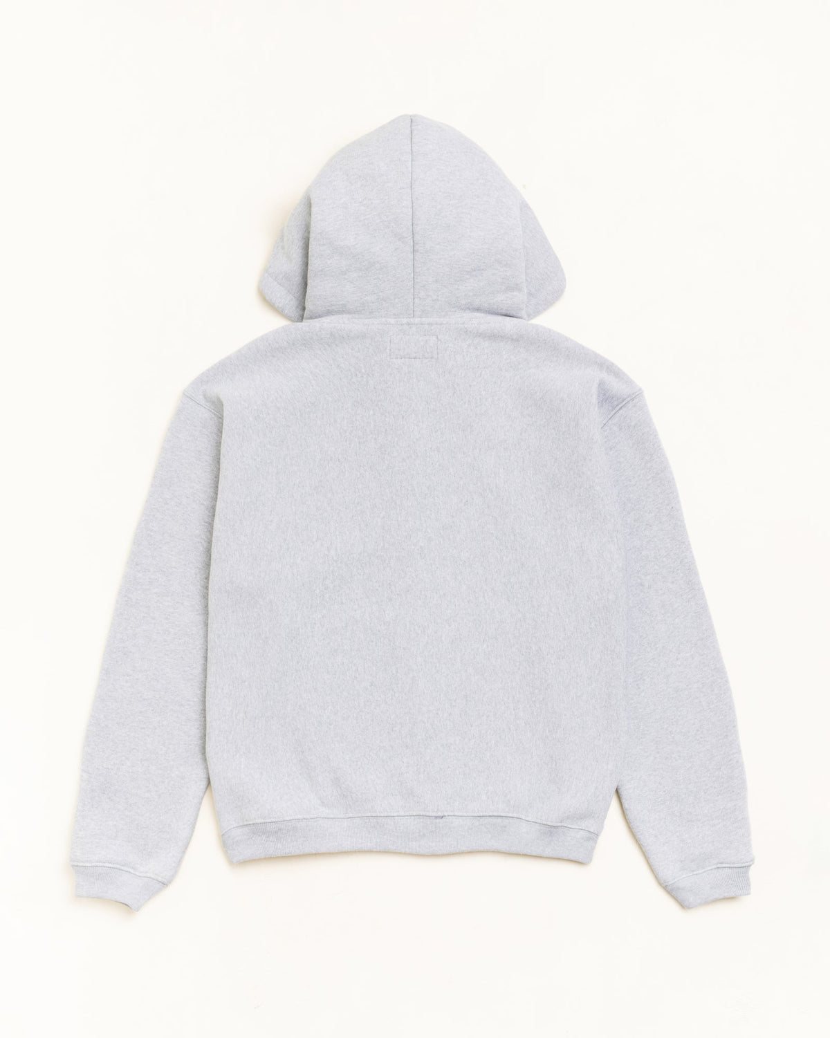 Varsity Zip Hood Unisex Long Sleeve In Grey Heather