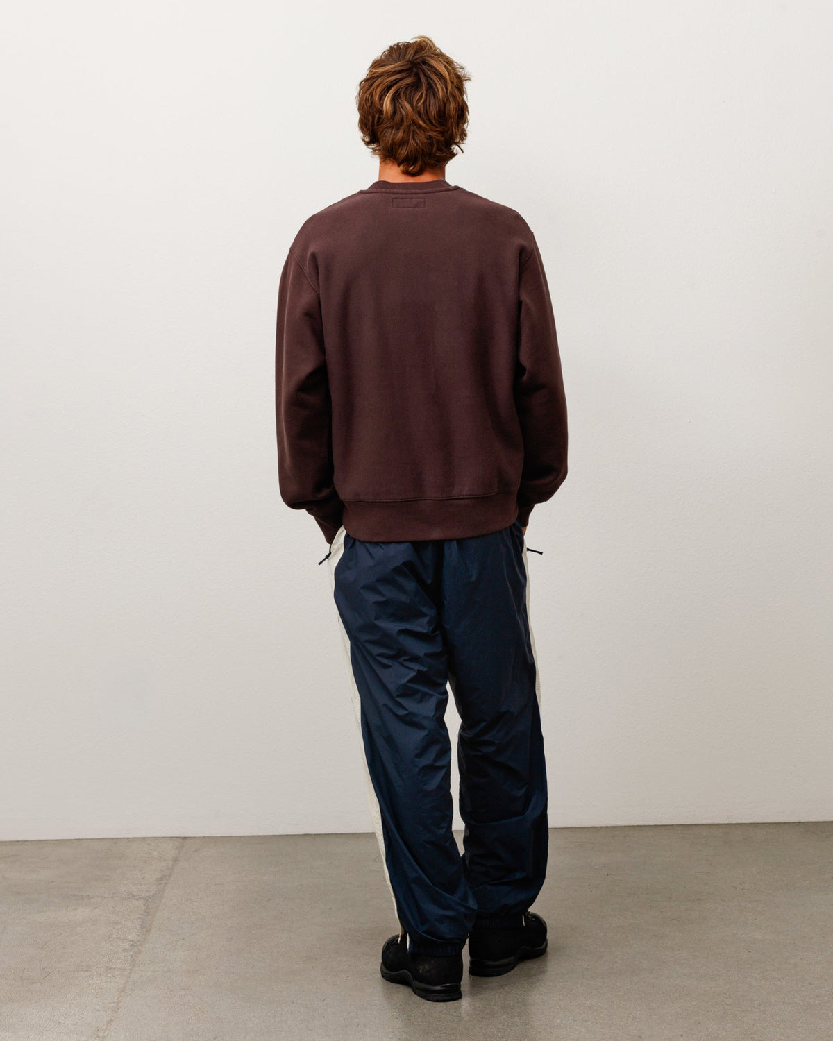 Sweats Crew Unisex Long Sleeve In Brown