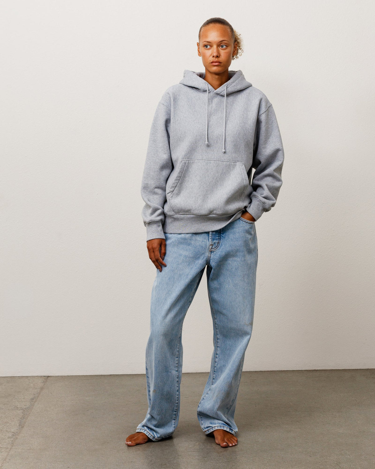 Sweats Hoodie Unisex Long Sleeve In Grey Heather