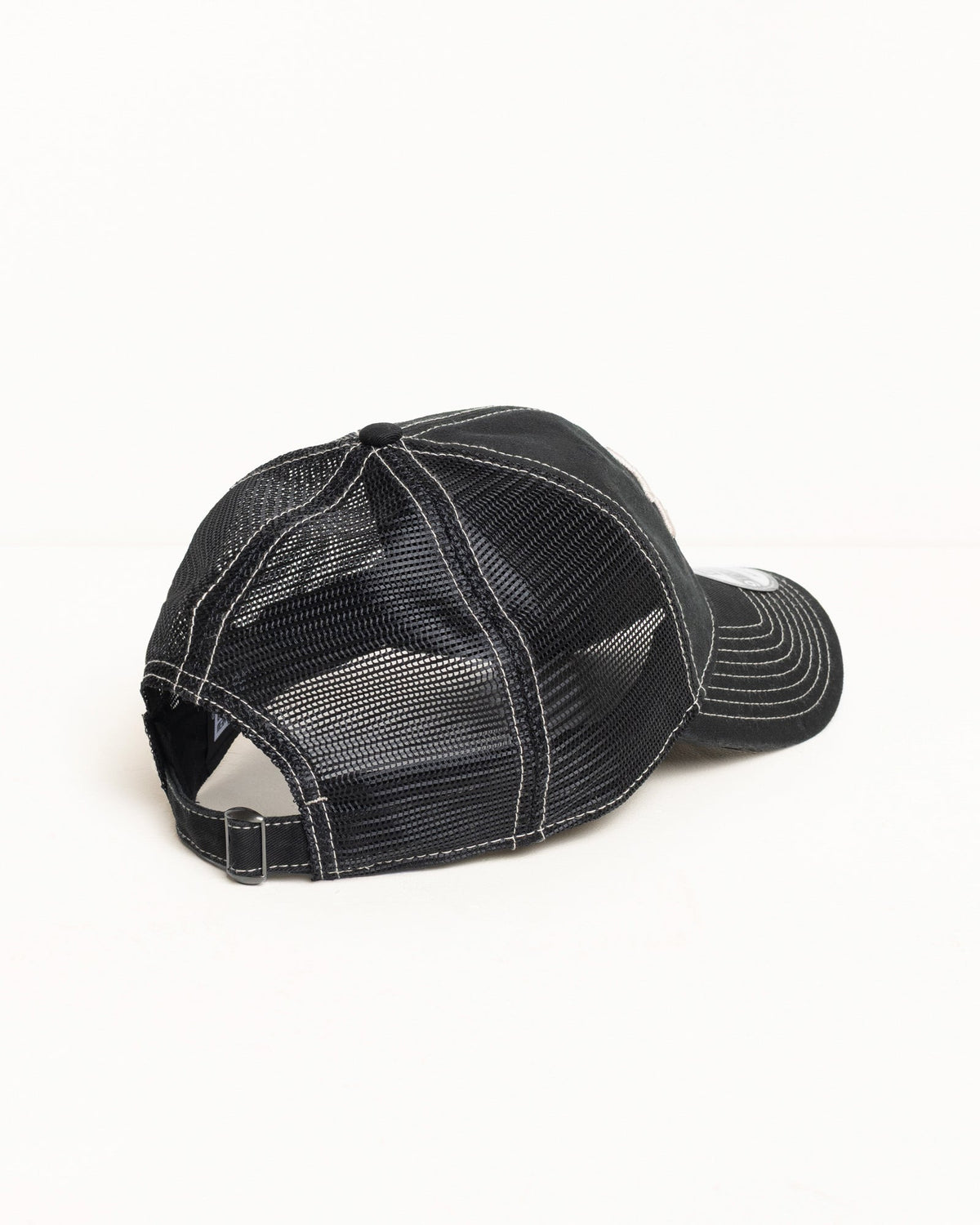 9TWENTY Washed Basic Trucker Cap in the color Black