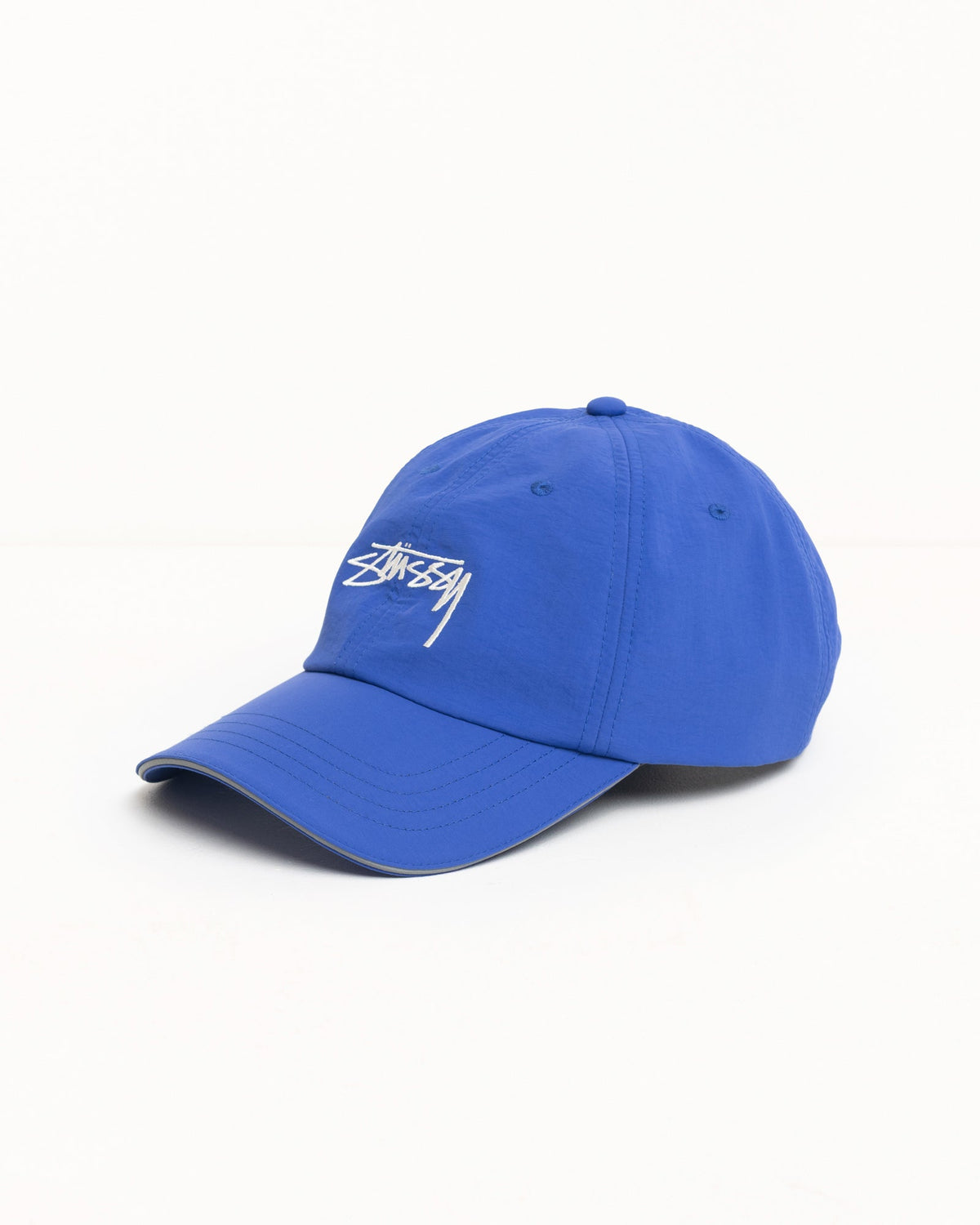 Smooth Stock Nylon Sport Cap headwear in the color Blue