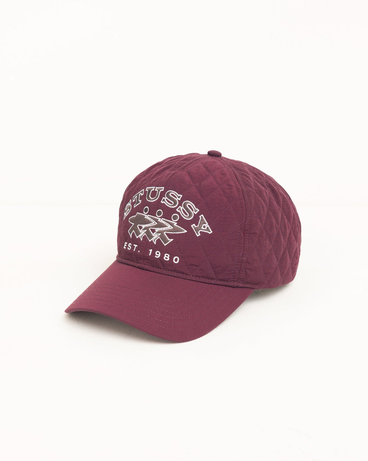 Md Quilted Surfwalk Cap Unisex In Wine