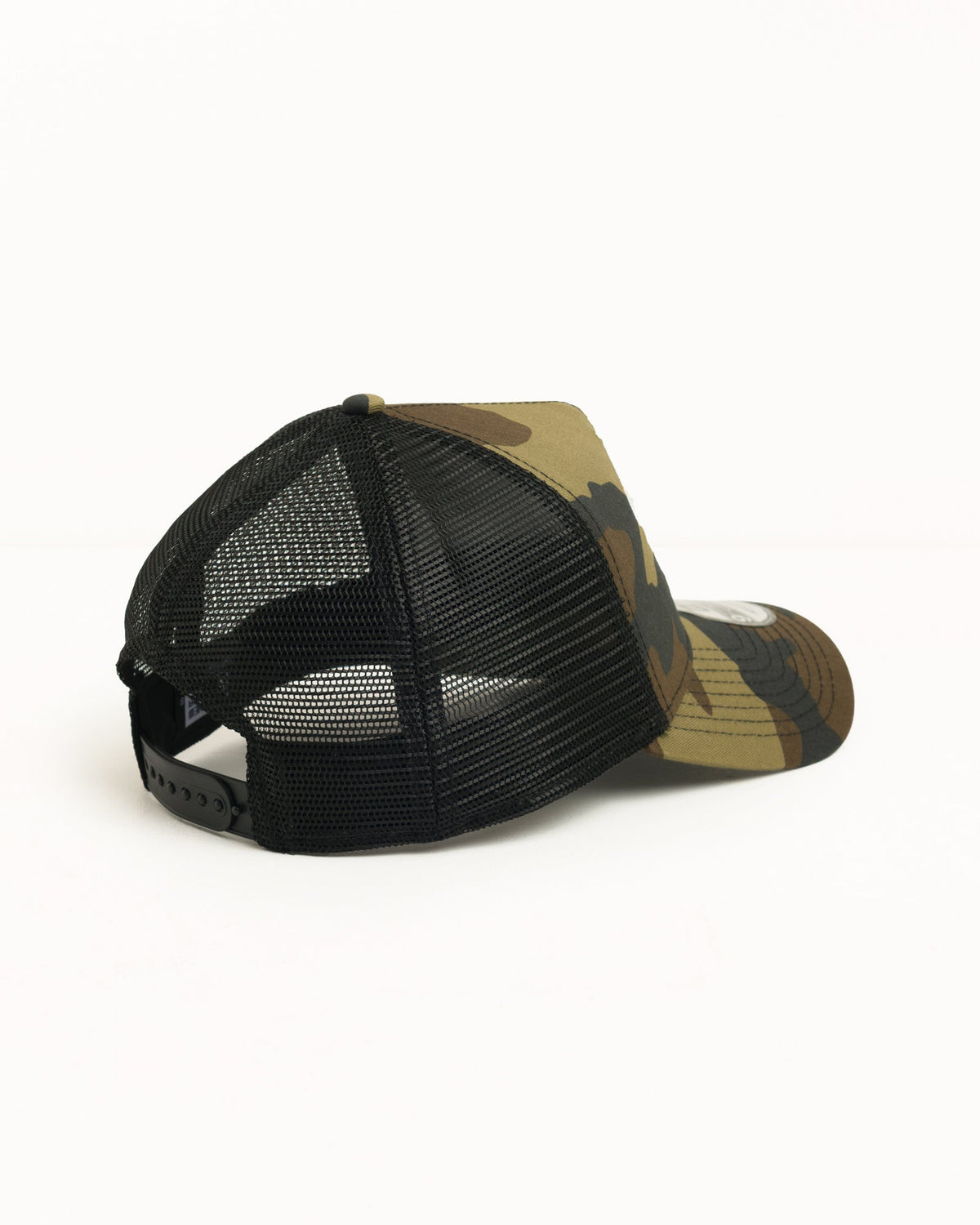 Stüssy 9FORTY Sport Trucker headwear in camo, mesh back with snapback closure