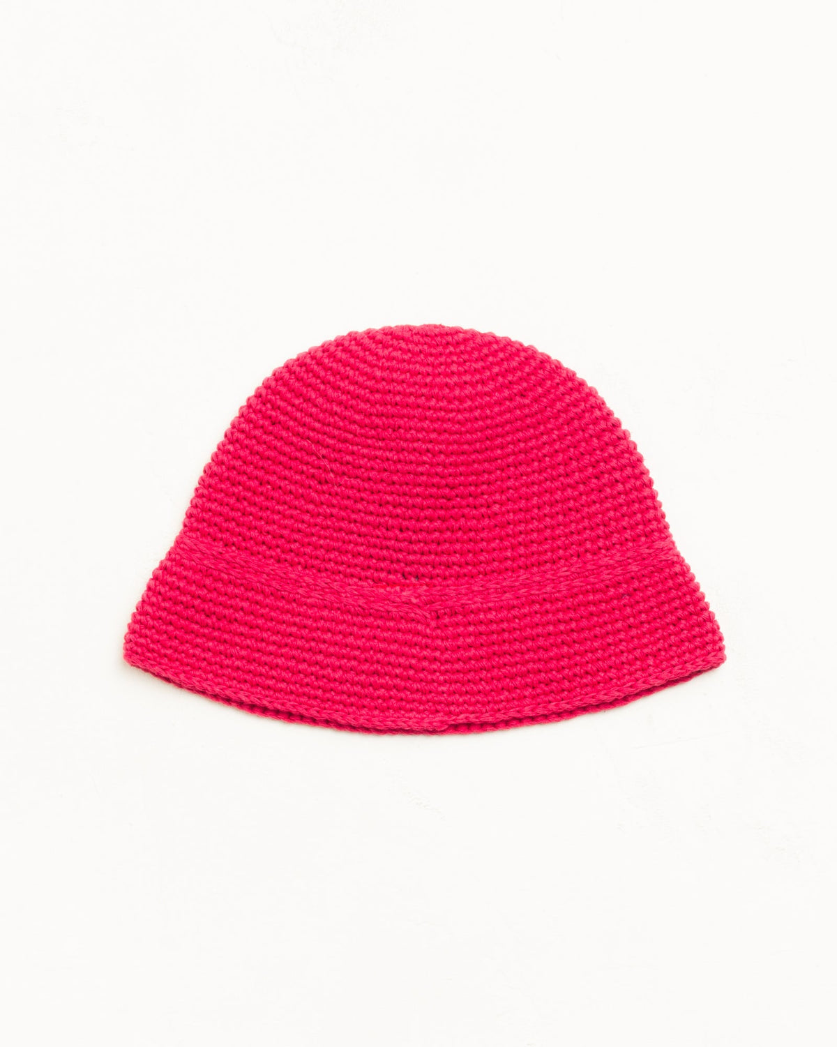 Basic Linen Knit Bucket Unisex In Red