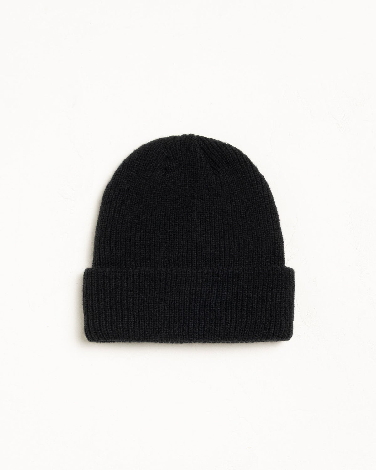 Basic Stüssy Cuff Beanie Headwear in the color Black