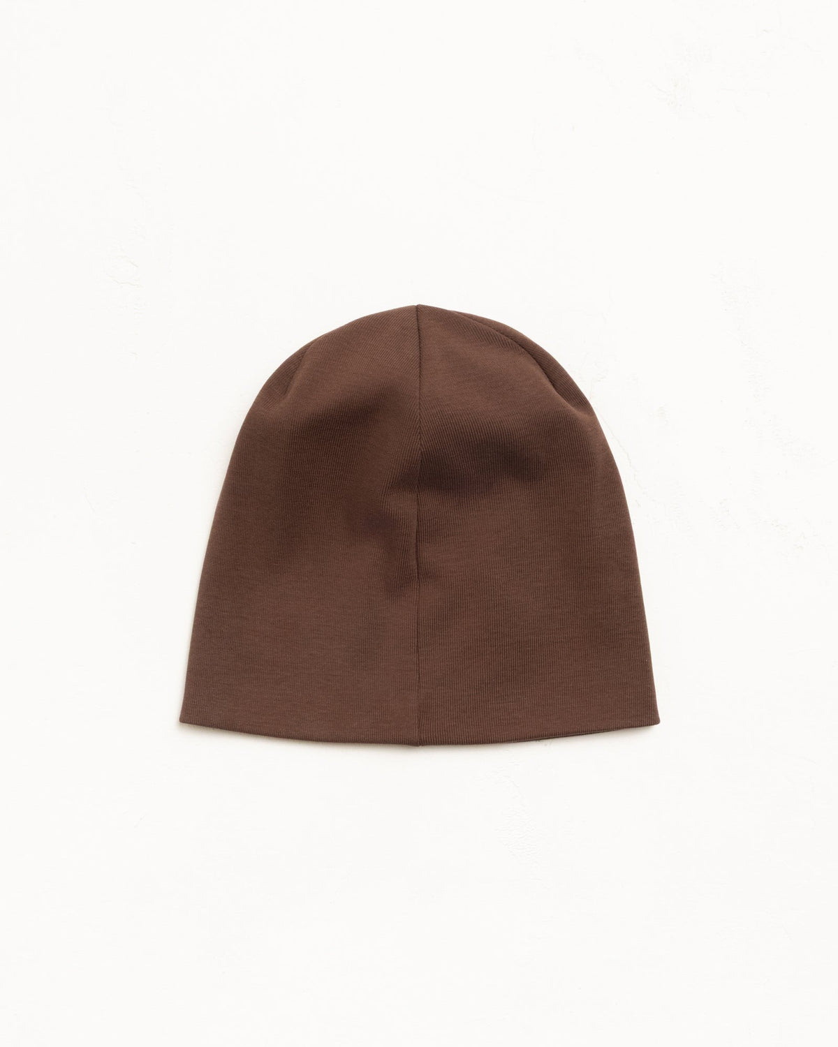 Jersey Skullcap Beanie in Brown, cotton jersey with relaxed unisex fit