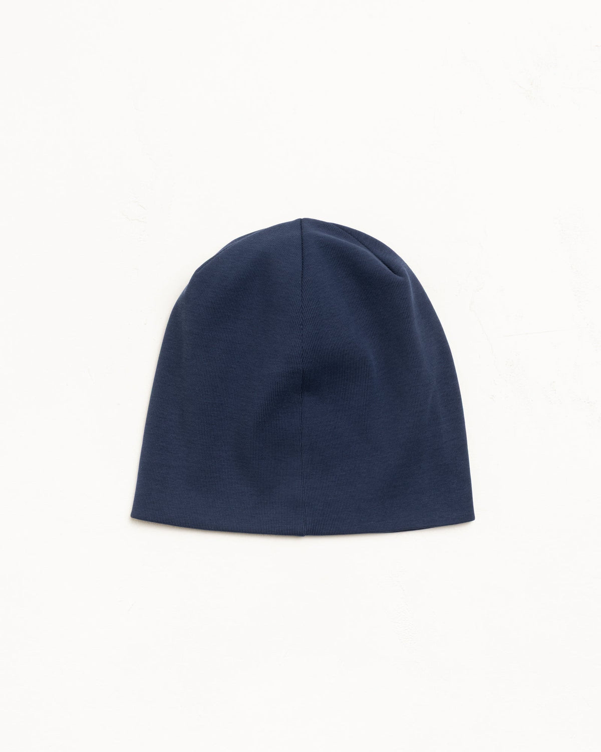 Jersey Skullcap Beanie in Navy, relaxed cotton jersey, unisex