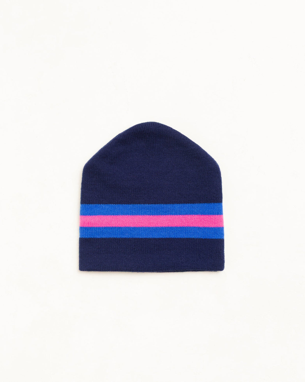 Stripe Ski Beanie Unisex In Navy