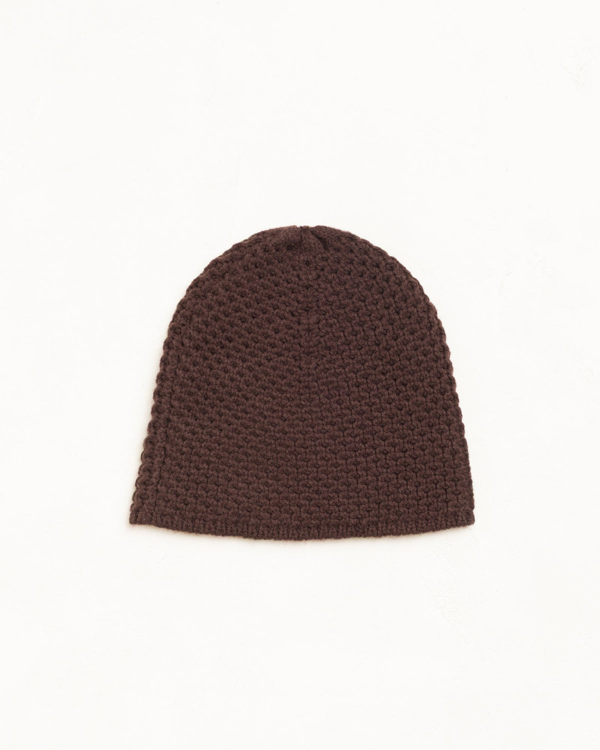 Textured Knit Skullcap Unisex In Brown
