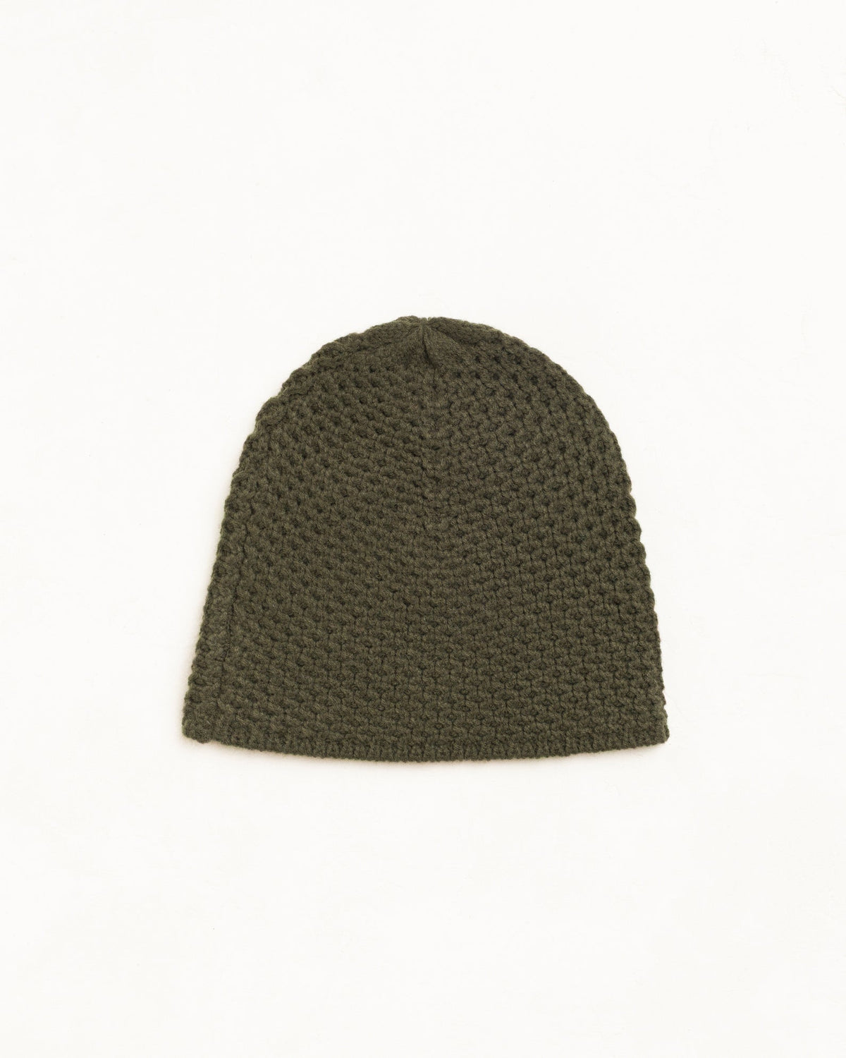 Textured Knit Skullcap Unisex In Olive