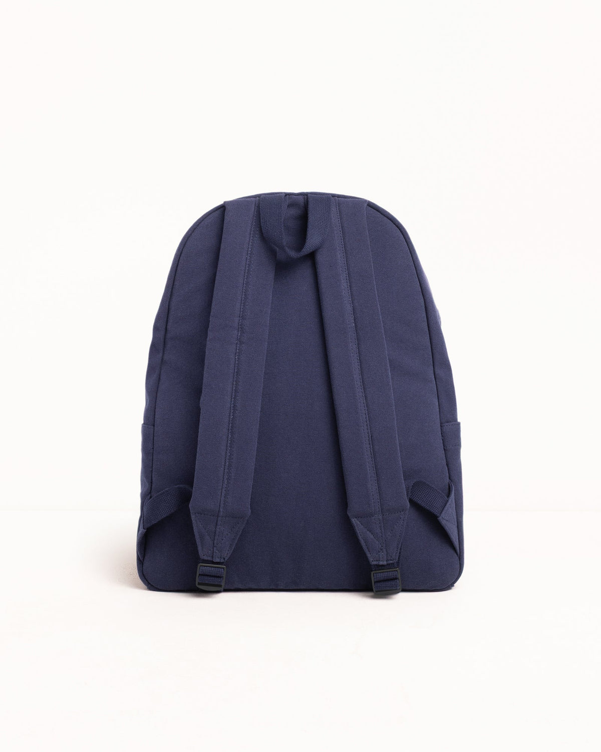 Canvas Backpack Accessories in Navy, 12oz cotton canvas with adjustable padded shoulder straps.
