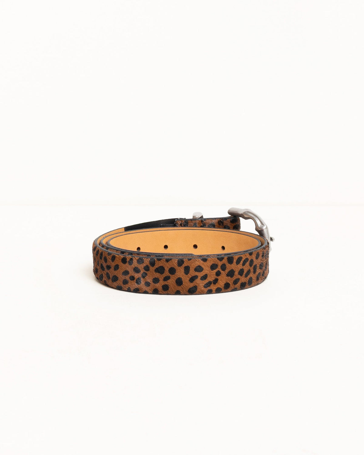 Bamboo Buckle Belt Accessories In Hairy Leopard Pattern