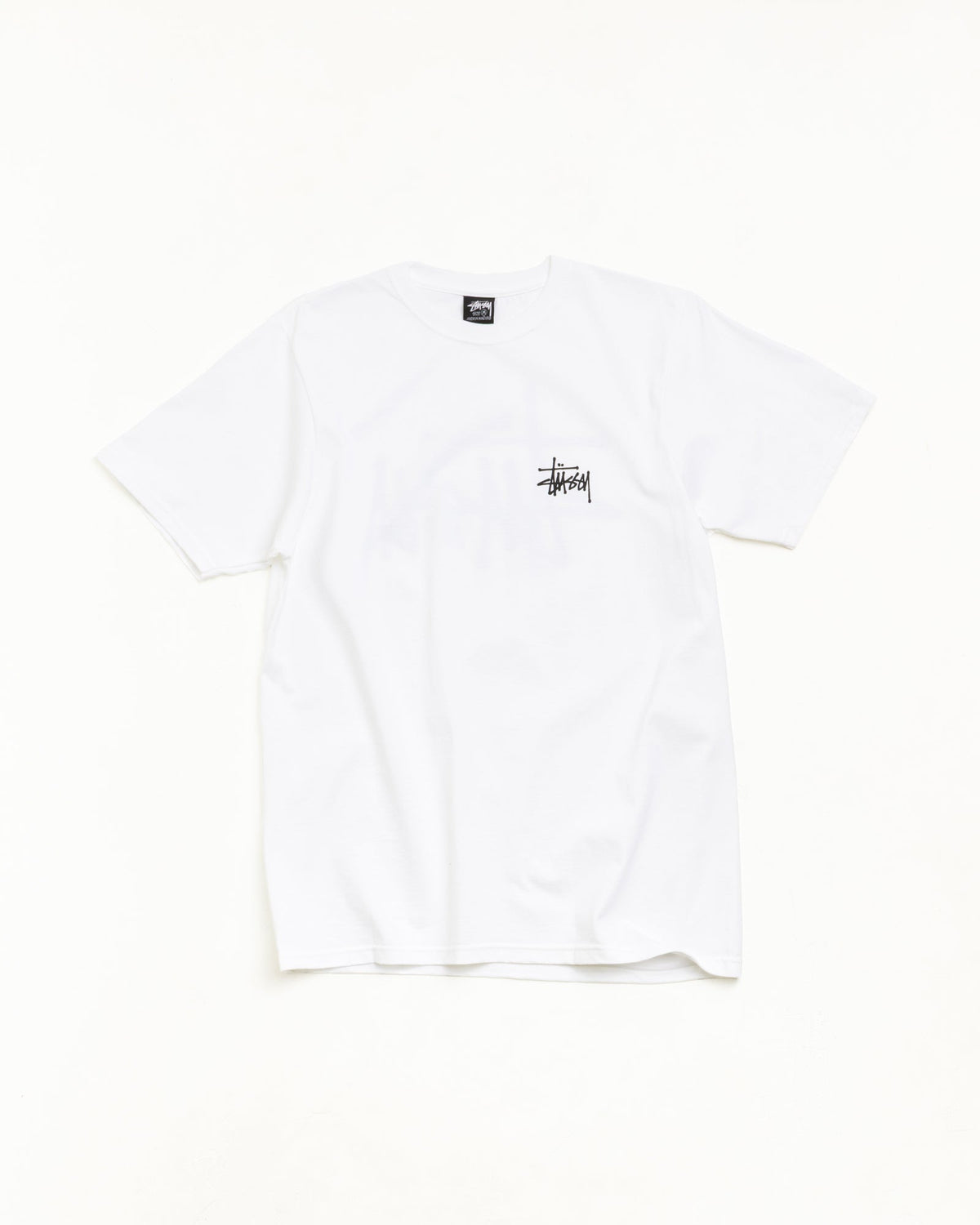 Basic Stüssy Tee Unisex Short Sleeve T-Shirt in White