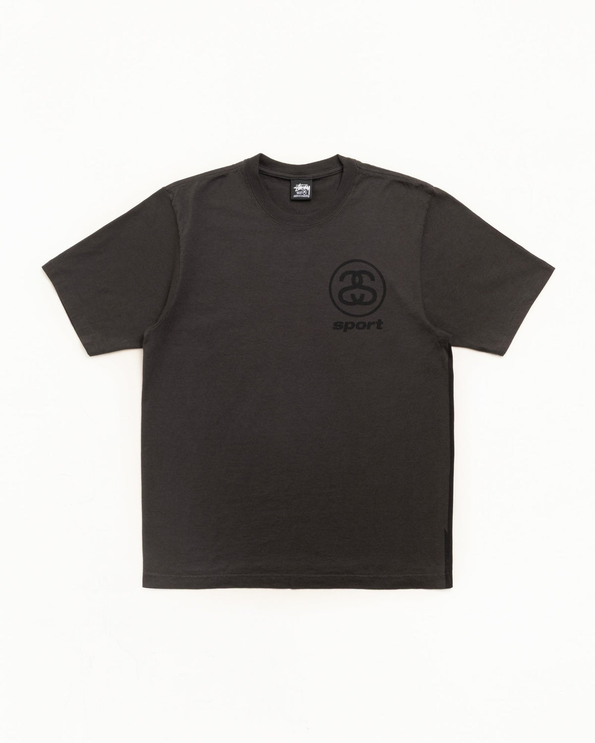 Link Sport Pig. Dyed Tee Unisex Short Sleeve In Faded Black