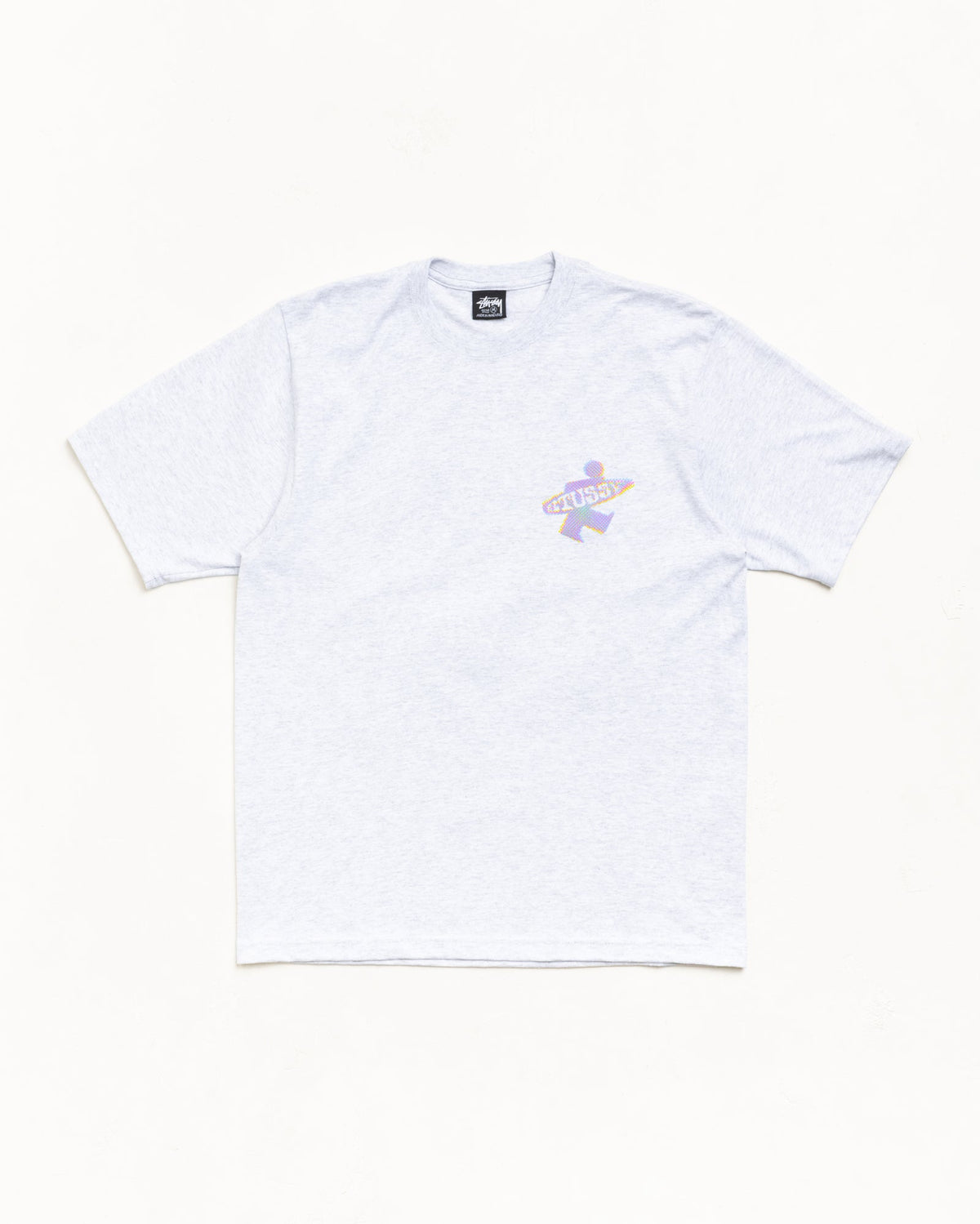 Dot Surf Tee Unisex Short Sleeve In Ash Heather