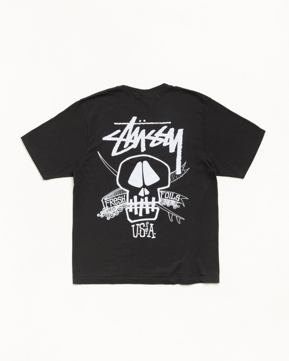 Fresh Foils Pig. Dyed Tee Unisex Short Sleeve In Faded Black