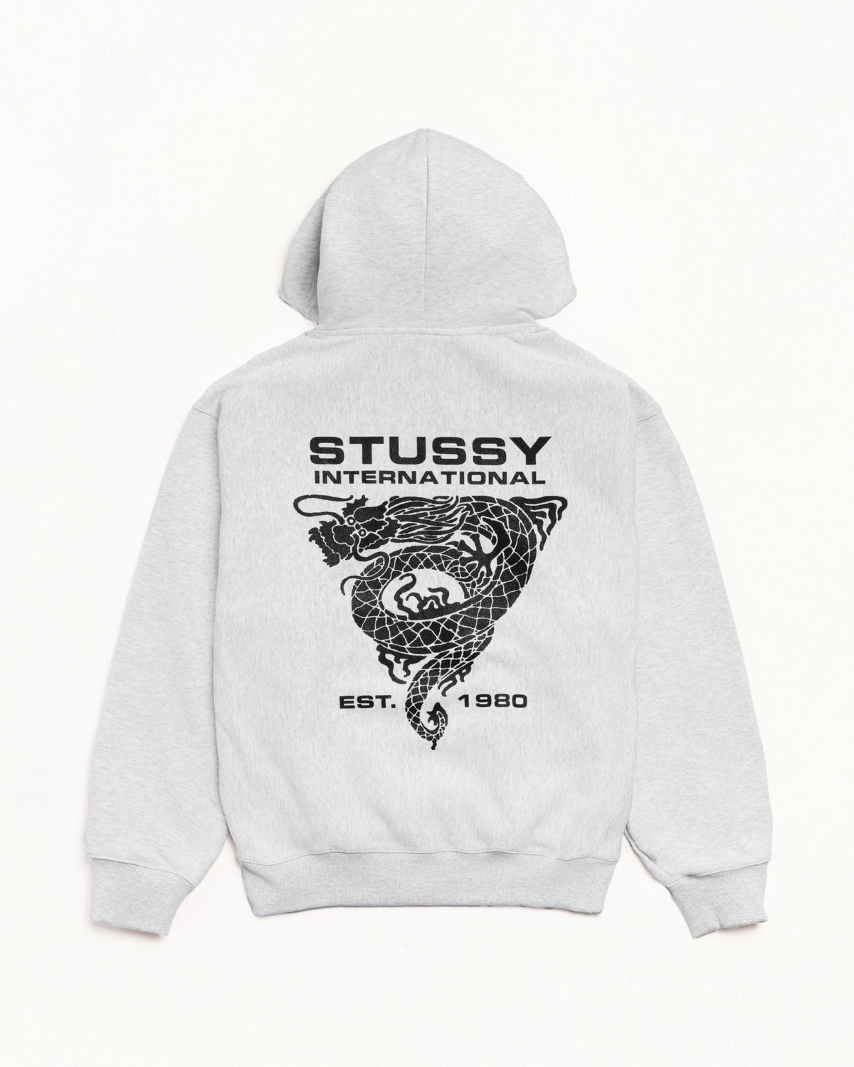Dragon Hood Mens Long Sleeve In Ash Heather