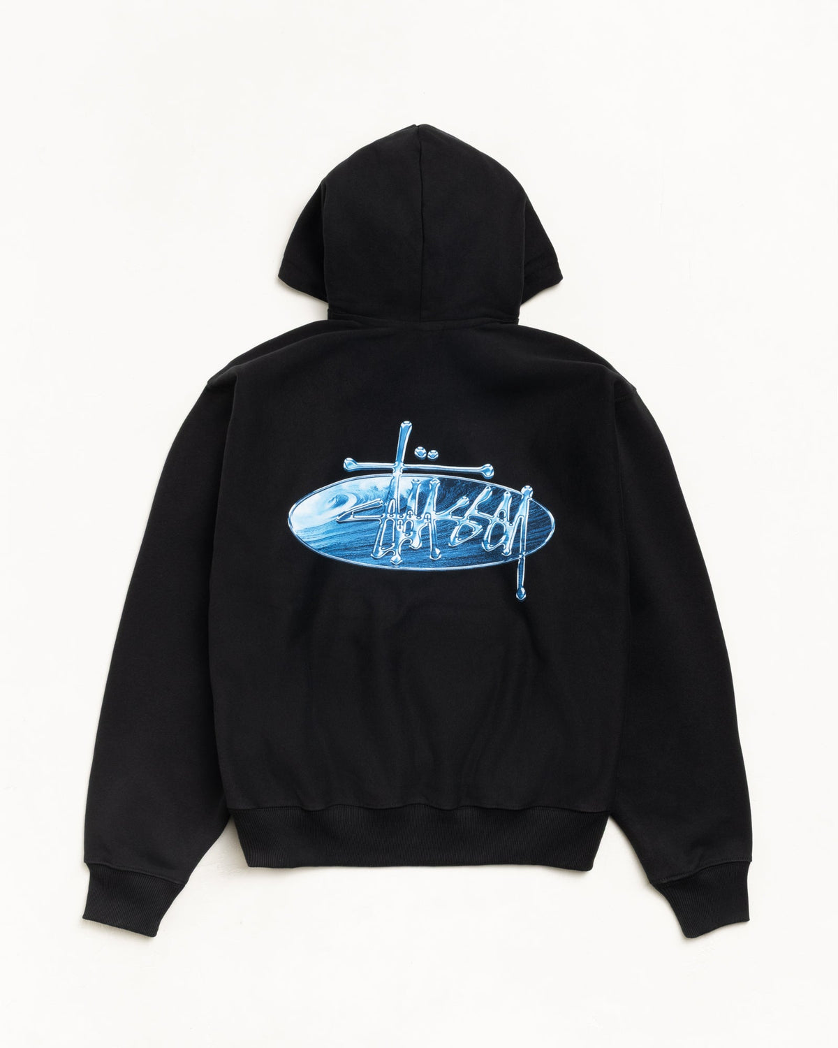 Wave Oval Hood Mens Long Sleeve In Black