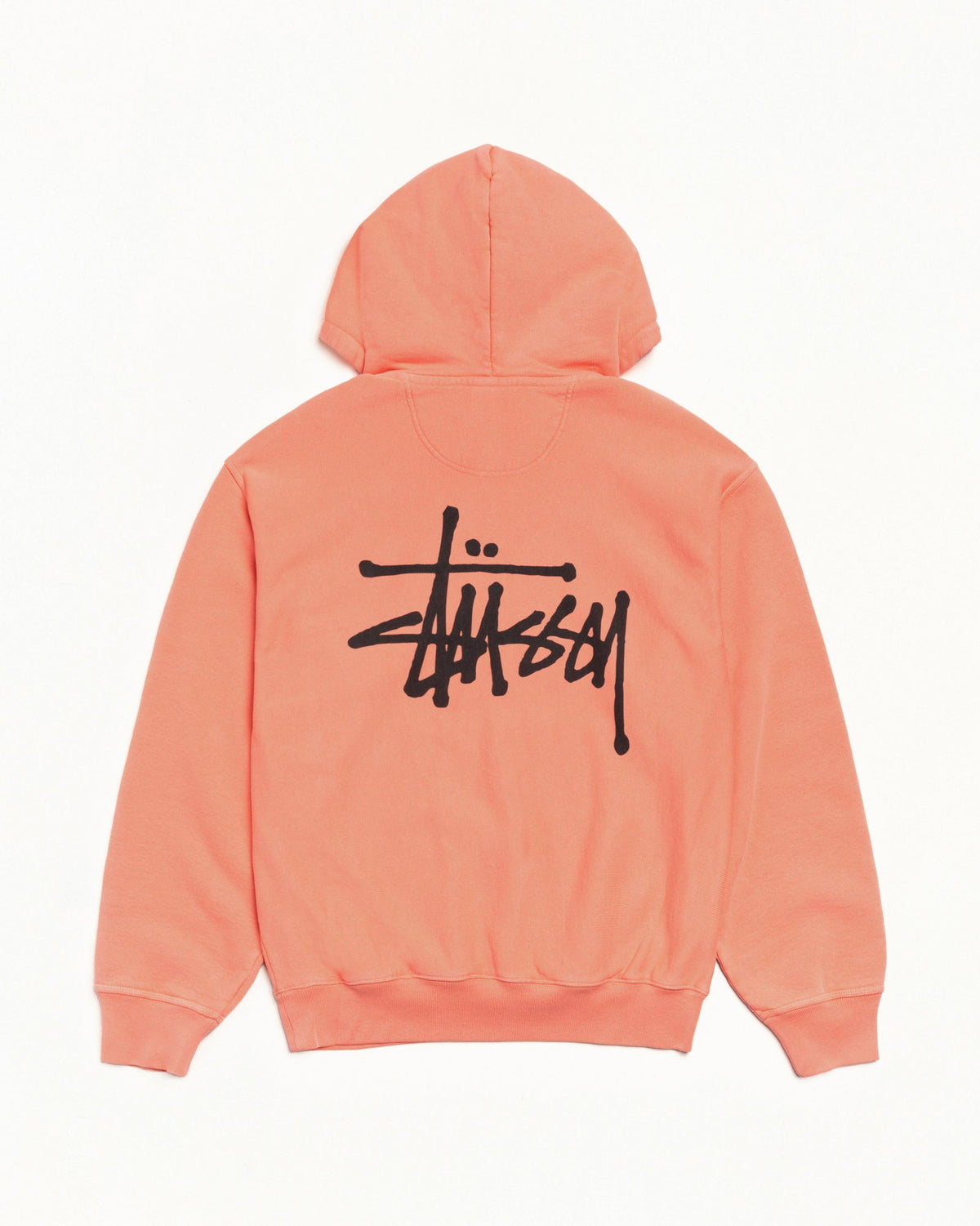 Basic Stussy Pig Dyed Zip Hood Mens Long Sleeve In Sherbert