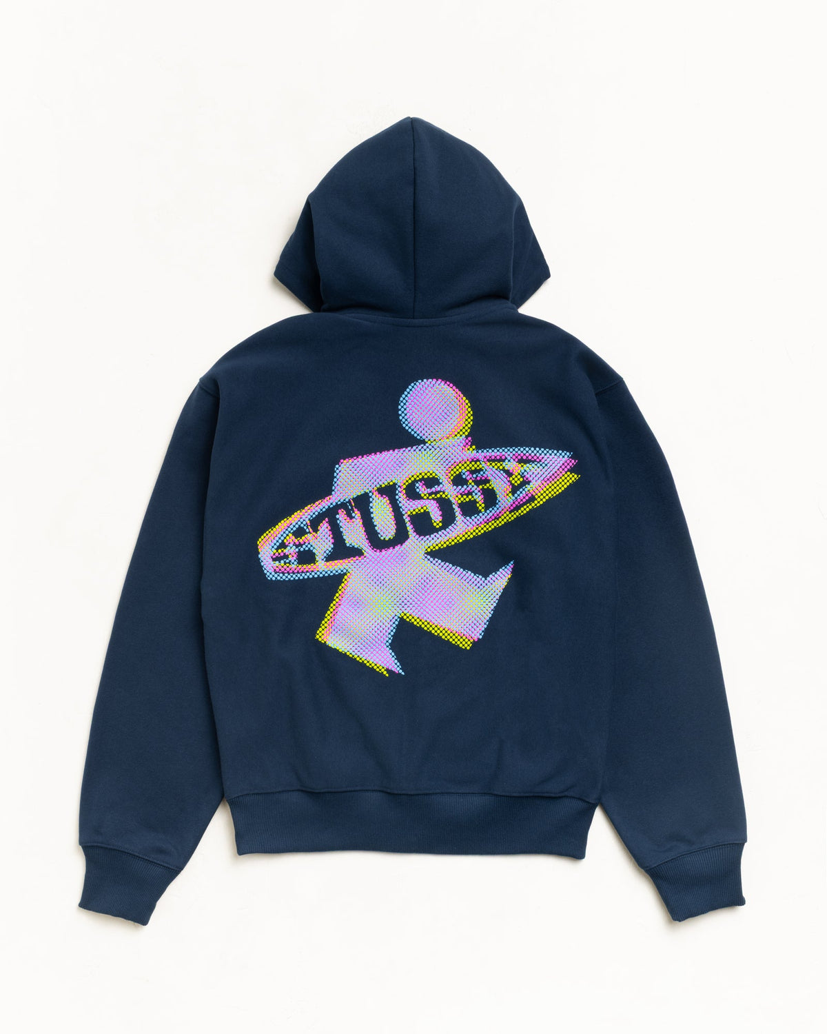 Dot Surf Zip Hood Unisex Long Sleeve In Navy