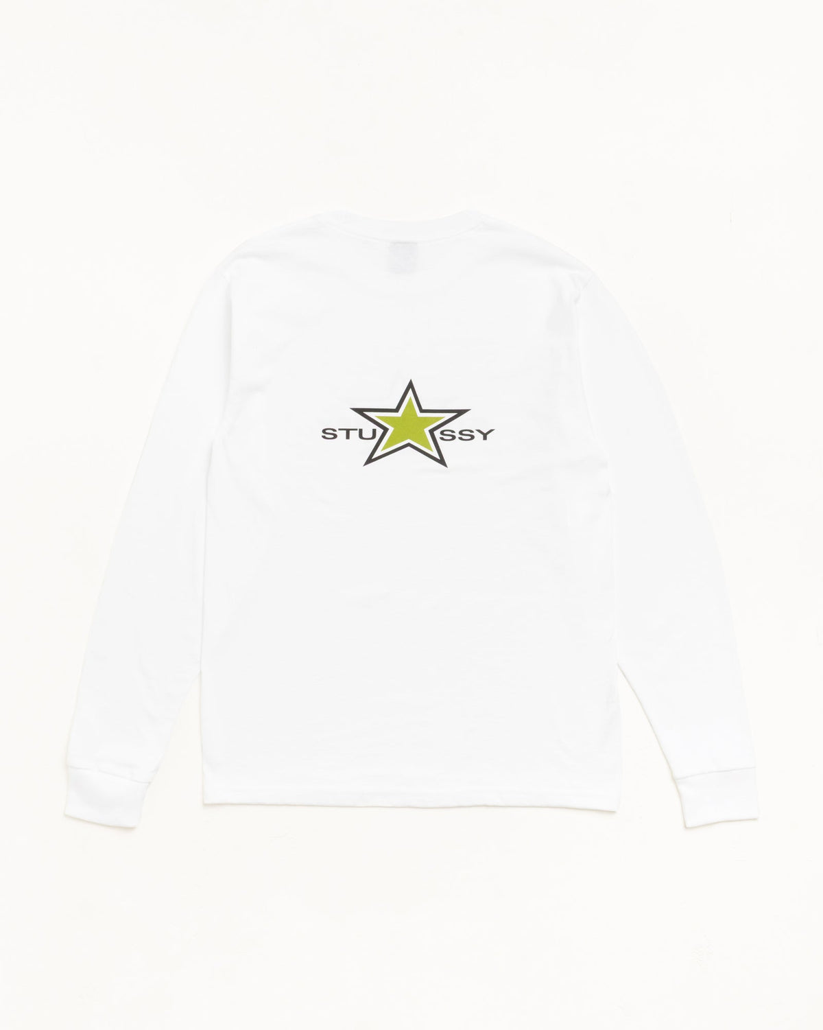 Stussy Star Ls Tee Unisex Long Sleeve In White