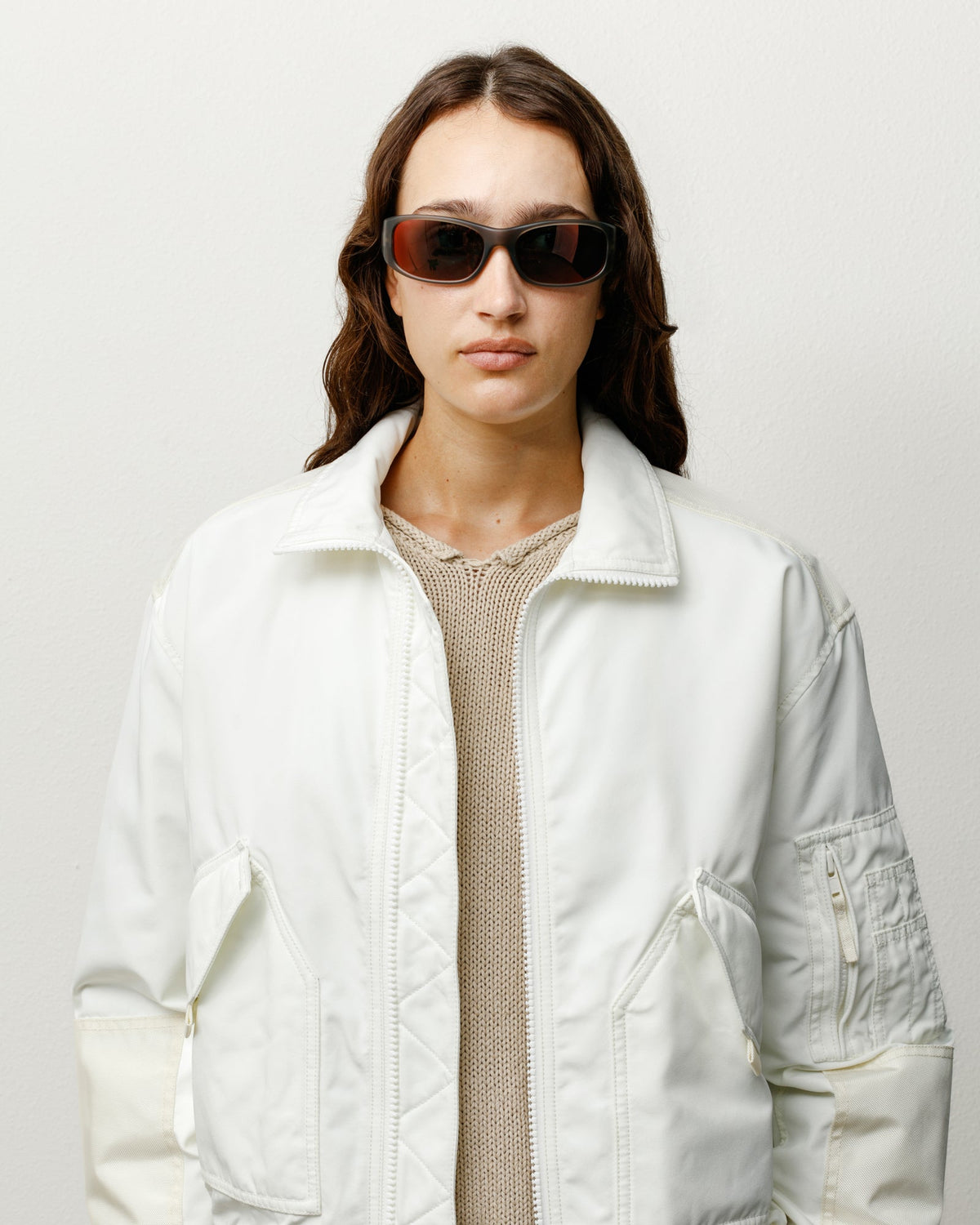 Mikey Sunglasses Accessories In Frost Smk/polr Red Lens