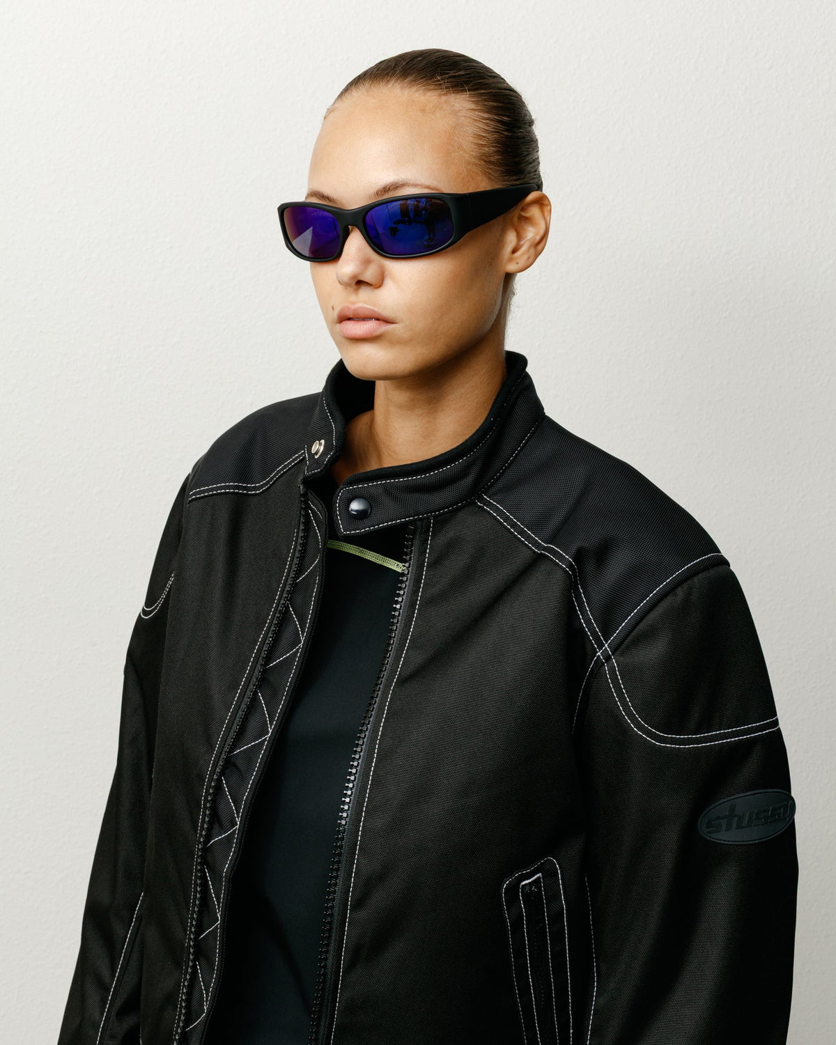 Mikey Sunglasses Accessories In Rubr Blk/polr Drk Blu Lens