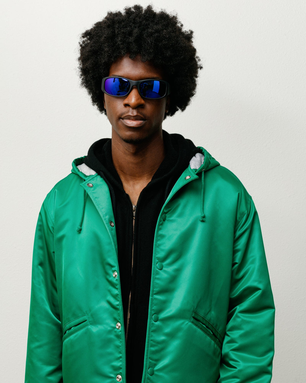 Mikey Sunglasses Accessories In Rubr Blk/polr Drk Blu Lens