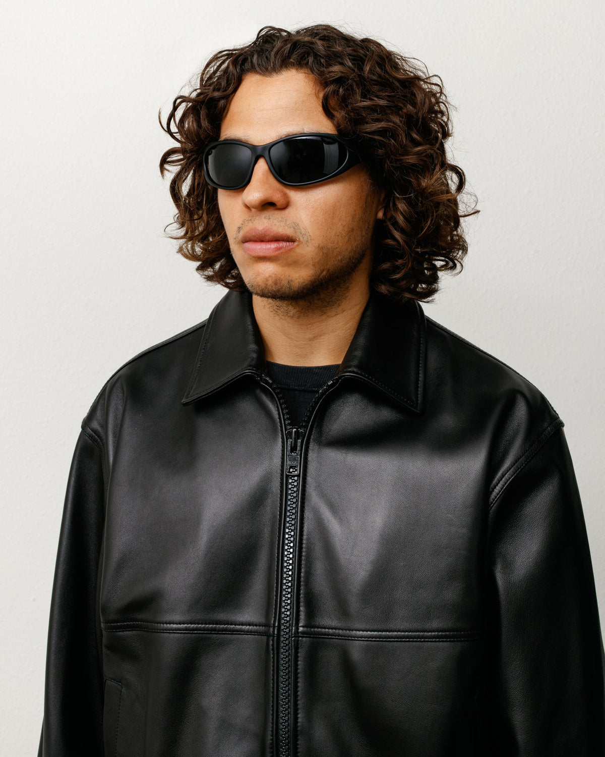 Adrian Sunglasses Unisex In Matte Rubber/black/black Lens