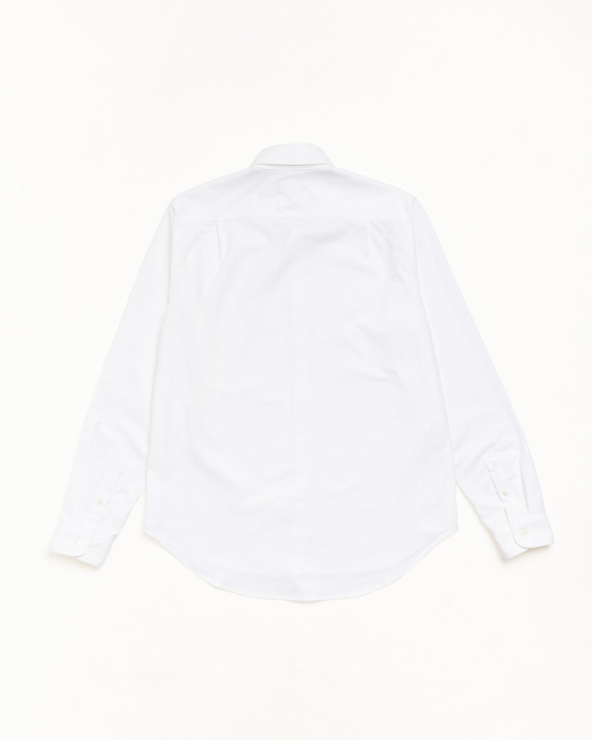 Button Down Shirt Unisex Long Sleeve In White