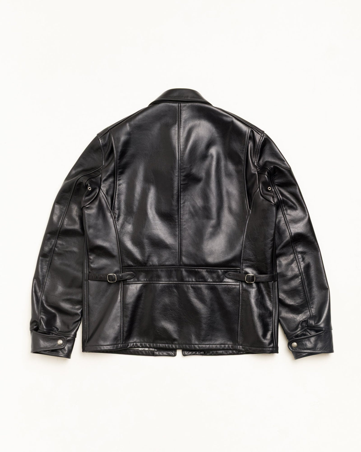 Leather Jacket Unisex Long Sleeve In Black