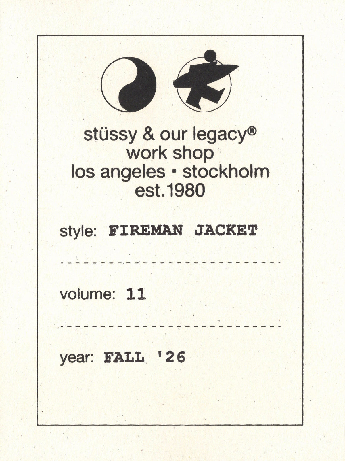 STUSSY & OUR LEGACY WORKSHOP VOL.11 FIREMAN JACKET, LACE UP BOOT, PHOTOGRAPHER: ANTOSH CIMOSZKO STYLIST: LANDON EBELING