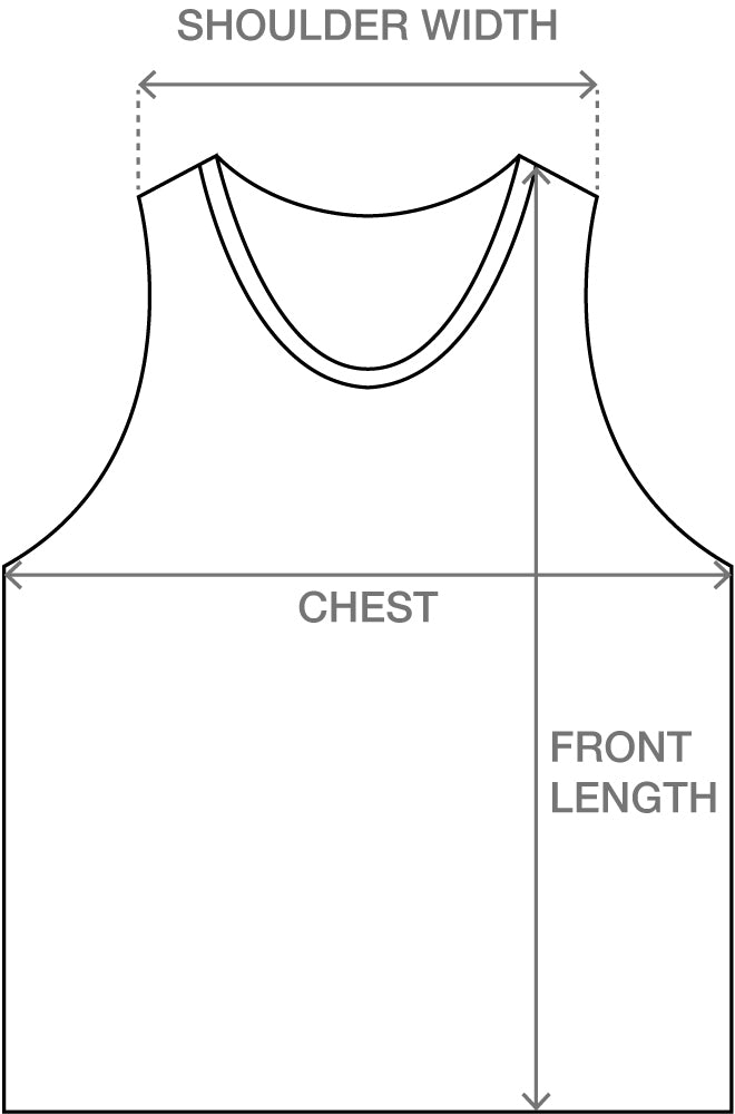 Size guide for TANK UNDERSHIRTS 3 PACK