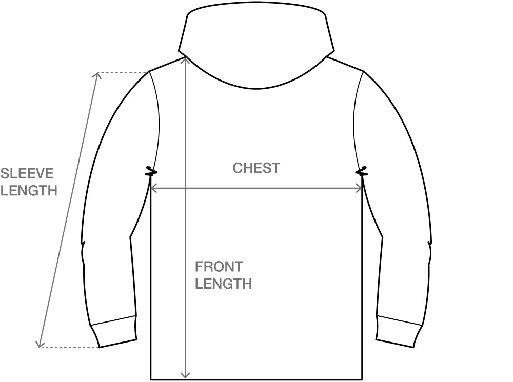 Size guide for RALLY INSULATED JACKET