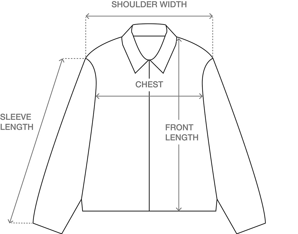 Size guide for SOFT SHELL JACKET
